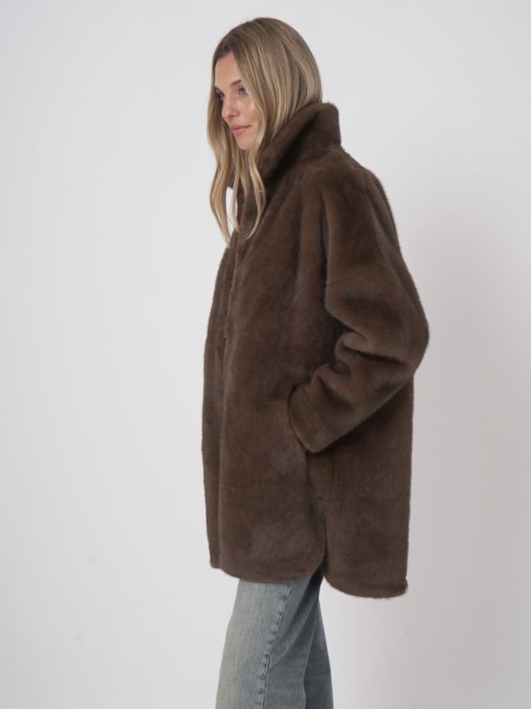 Repeat Reversible Coat Faux Fur Repeat Reversible Coat Faux Fur