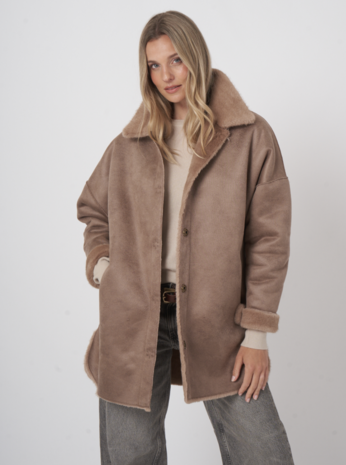 Repeat Reversible Coat Faux Fur Repeat Reversible Coat Faux Fur