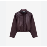 IRO Delta Cropped Leren Jas IRO Delta Cropped Leren Jas