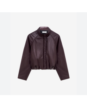 IRO Delta Cropped Leren Jas