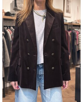 Zadig et Voltaire VASKA Blazer Velvet Dark Chocolate Zadig et Voltaire VASKA Blazer Velvet Dark Chocolate
