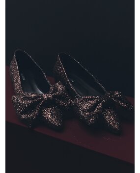 Dante6 Abbey bow pointed toe flats