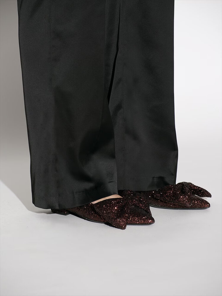 Dante6 Abbey bow pointed toe flats