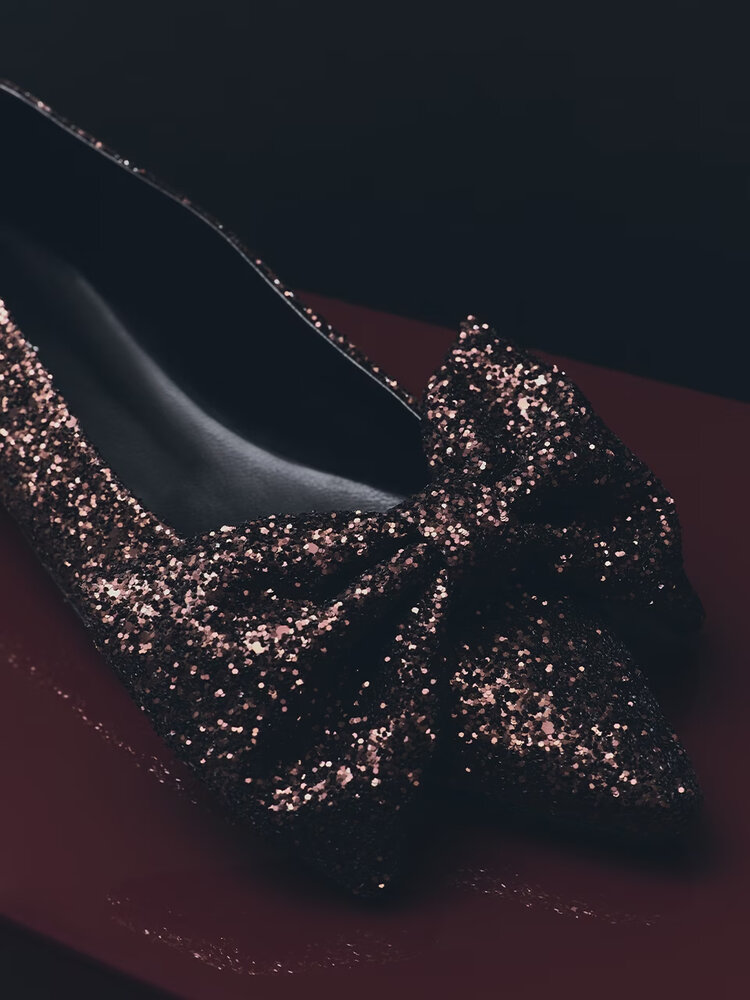 Dante6 Abbey bow pointed toe flats