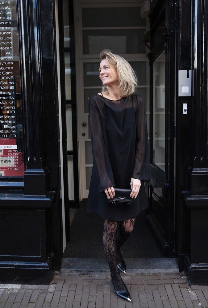 MAX MARA PAGGI NERO Jurk