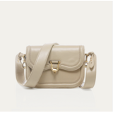 Claris Virot Gypsum Nappa Leather Mini Manon Bag
