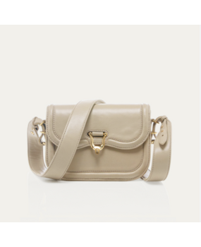 Claris Virot Gypsum Nappa Leather Mini Manon Bag