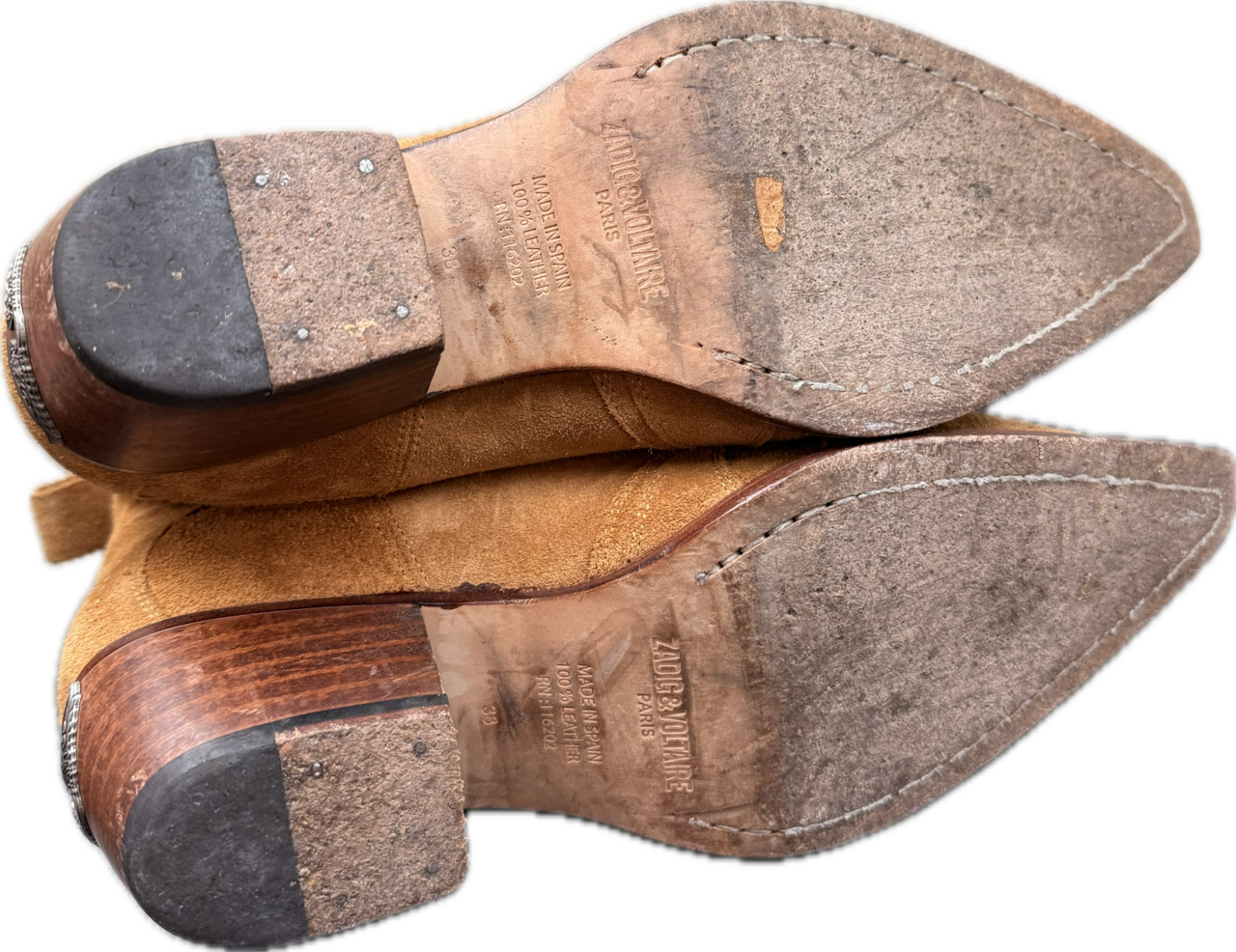 PRELOVED PRELOVED laarsjes Zadig et Voltaire camel - maat 38