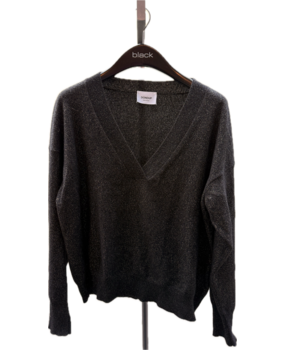 PRELOVED PRELOVED trui Dondup zwart met glitter - maat IT42 (NL38) PRELOVED PRELOVED trui Dondup zwart met glitter - maat IT42 (NL38)