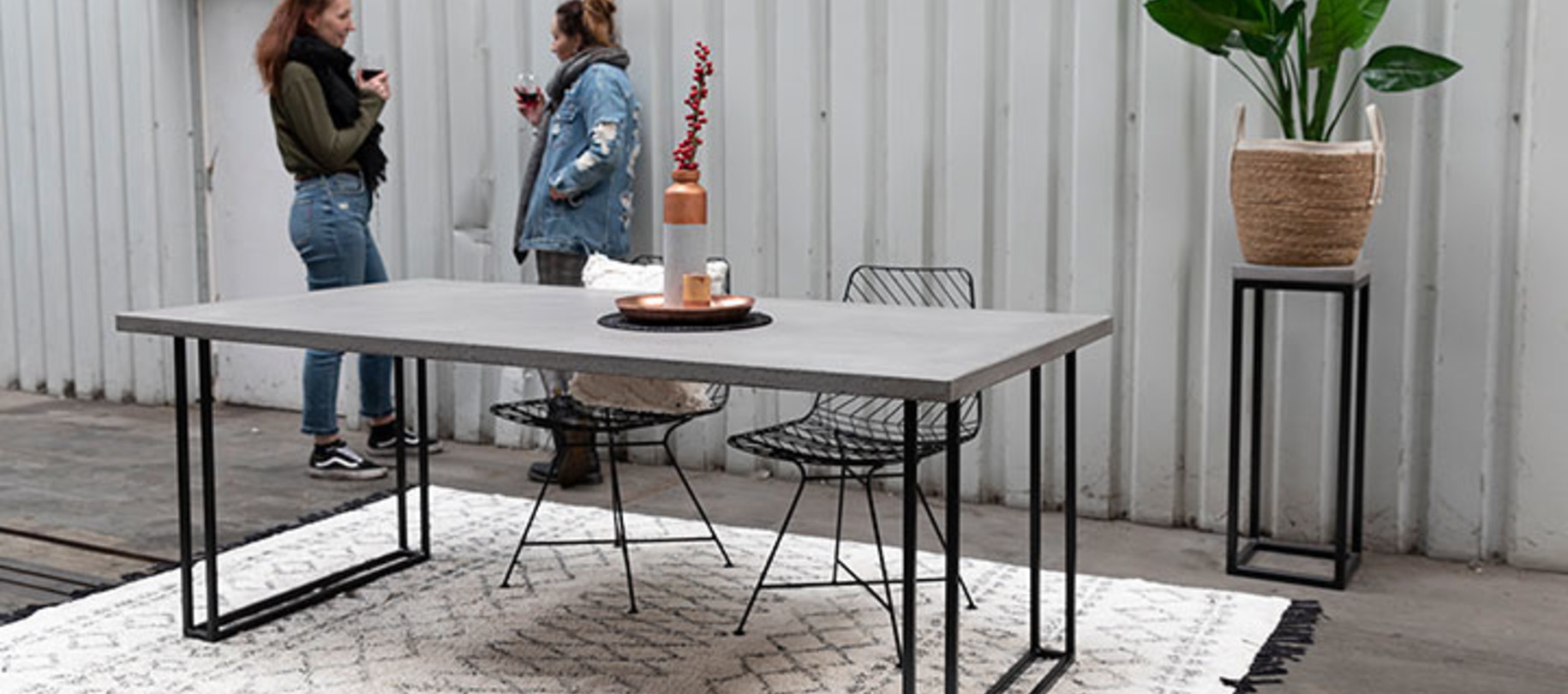 Tafelpoot rechthoekige tafel