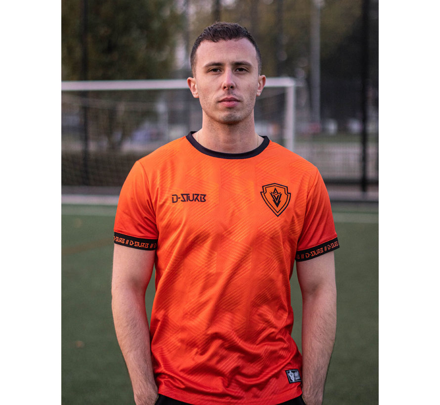 D-Sturb orange soccershirt