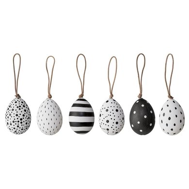 Bloomingville Bloomingville eitjes zwart wit