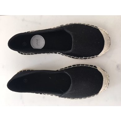 Jane and Fred.com Espadrilles zwart 39