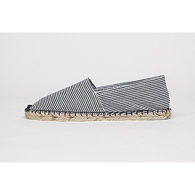 Jane and Fred.com Espadrilles stripes blue and white