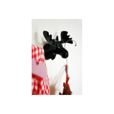 Wall hook moose black