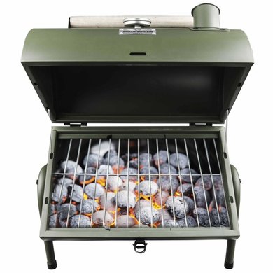 Gusta Gusta Barbecue en roker 2-in-1 zwart