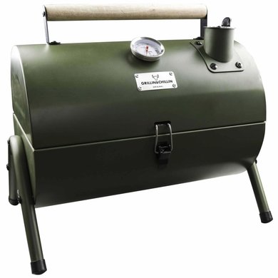 Gusta Gusta Barbecue en roker 2-in-1 zwart
