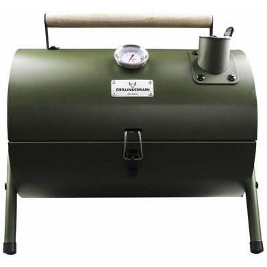 Gusta Gusta Barbecue en roker 2-in-1 zwart