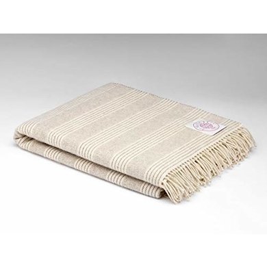Mcnutt of donegal Mcnutt plaid Alpaca natural stripe