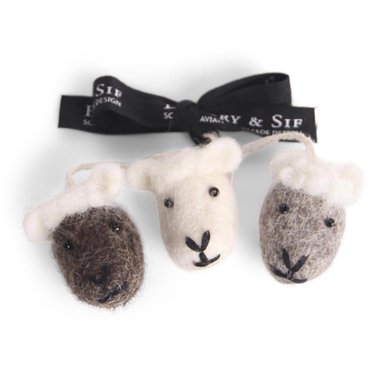 En Gry & Sif Én Gry & Sif 3 handmade Easter pendant lambs