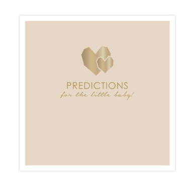 House of products Baby predictions cards