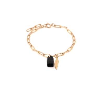 Lisa la pelle Lisa la pelle bracelet lana light black