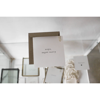 Ik pak je in Card - oops, super sorry
