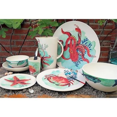Zuperzozial Bamboe ontbijtbord small bite plate Aqua