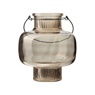 Gusta Gusta glass lantern brown