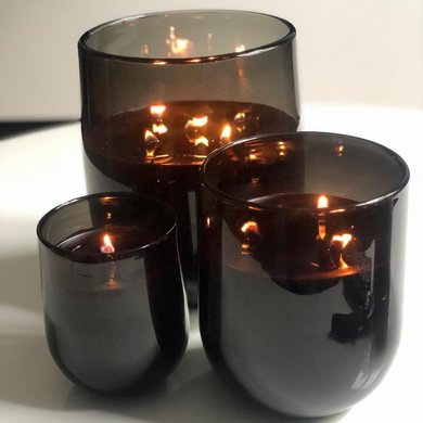 Oscar Candles Oscar Candles mondgeblazen M zwart