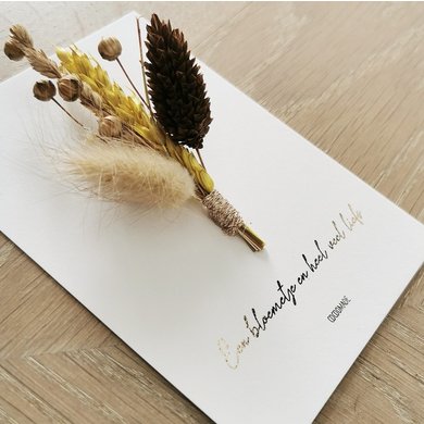 Cocoomade Cocoomade flowercard Bloemetje en veel liefs