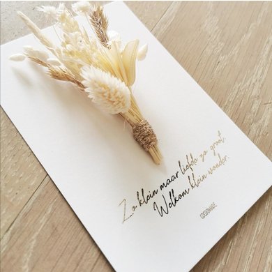Cocoomade Cocoomade flowercard welcome little wonder