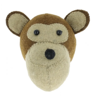 Fiona Walker Fiona Walker felt animal head monkey mini