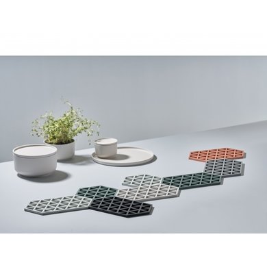 Zone Denmark Zone pan coaster Harlequin Emerald