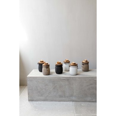 Gusta Leeff tea light holder Teun grey