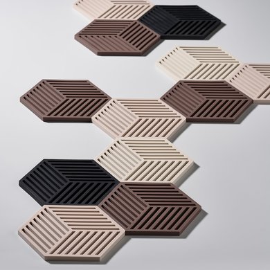 Zone Denmark Zone Denmark pannenonderzetter Hexagon Chocolate