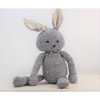 Kenana Nitters Kenana Knitters knuffel konijn Ditsy blauw M