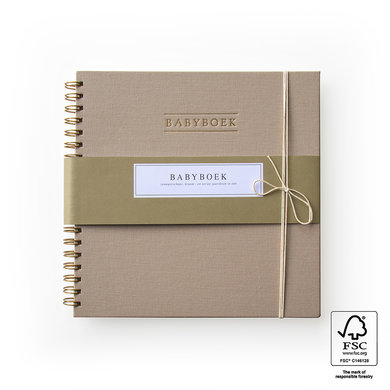 House of products HOP baby book taupe