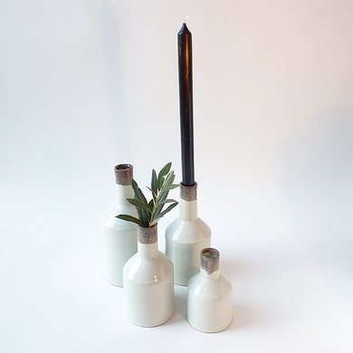 Anna Nera Anna Nera fair trade vase / candle holder S