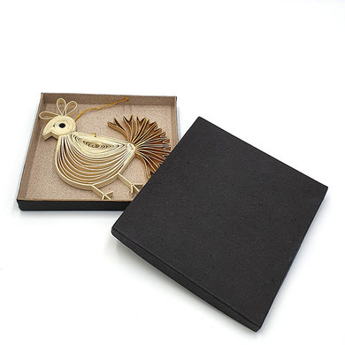 Anna Nera Anna Nera fairtrade vogel wit goud