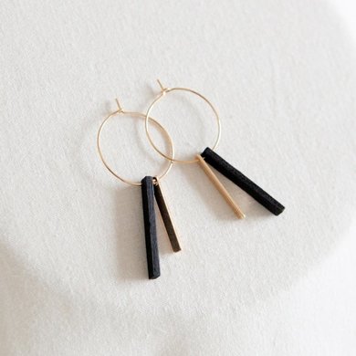 Studio Nok Nok Studio Nok Nok oorbel Basic.02 black