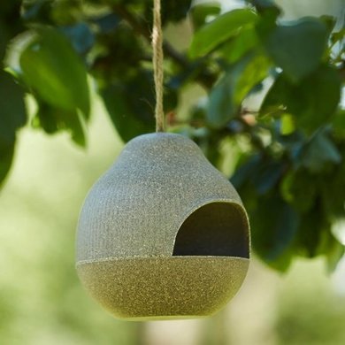 Waterdrinker Birdhouse fiber beige 19 cm