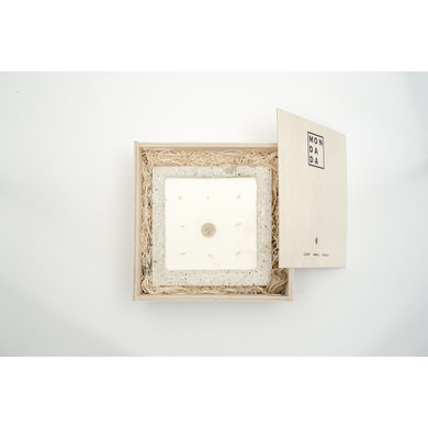 Mondada Mondada Urban Candle Ecru Square Sunny Bright