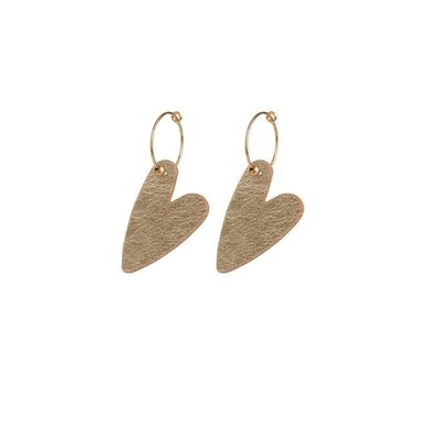 Lisa la pelle Lisa la Pelle earring big love gold