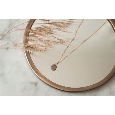 Lisa la pelle Lisa la pelle necklace moo half way gold