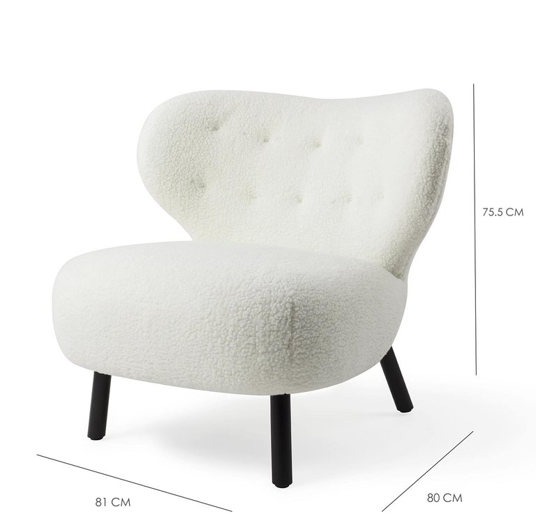 Jesper Home Kita Cream Accent Chair