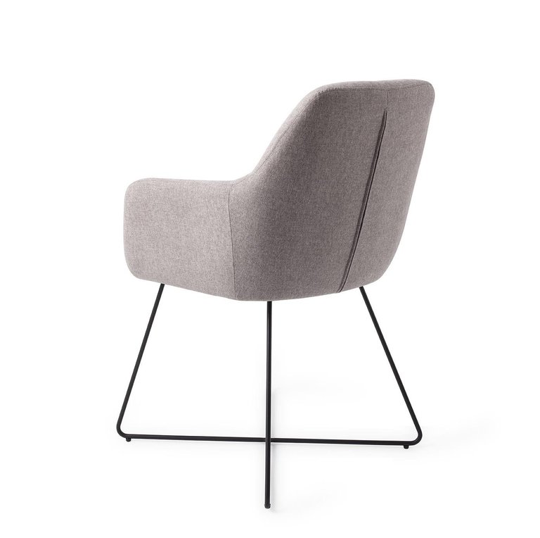 Jesper Home Kinko Earl Grey Dining Chair - Cross Black