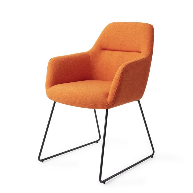 Jesper Home Kinko Tangerine Dining Chair - Slide Black