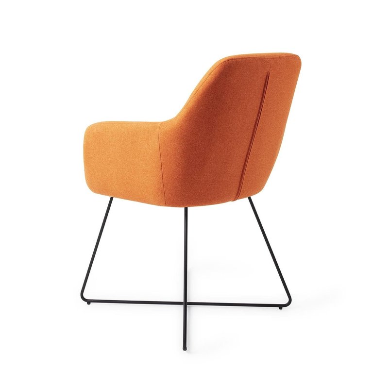 Jesper Home Kinko Tangerine Dining Chair - Cross Black