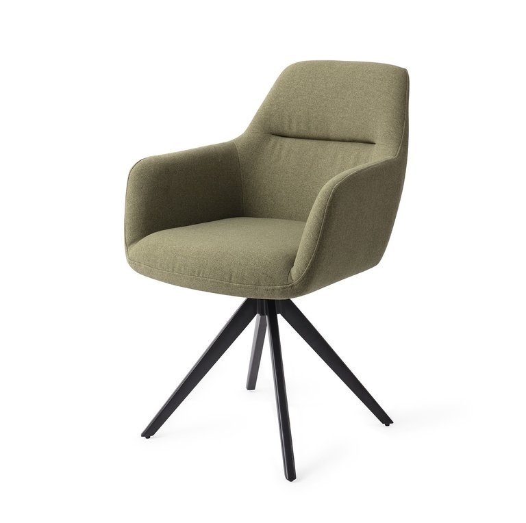 Jesper Home Kinko Dining Chair - Green Hunter, Turn Black